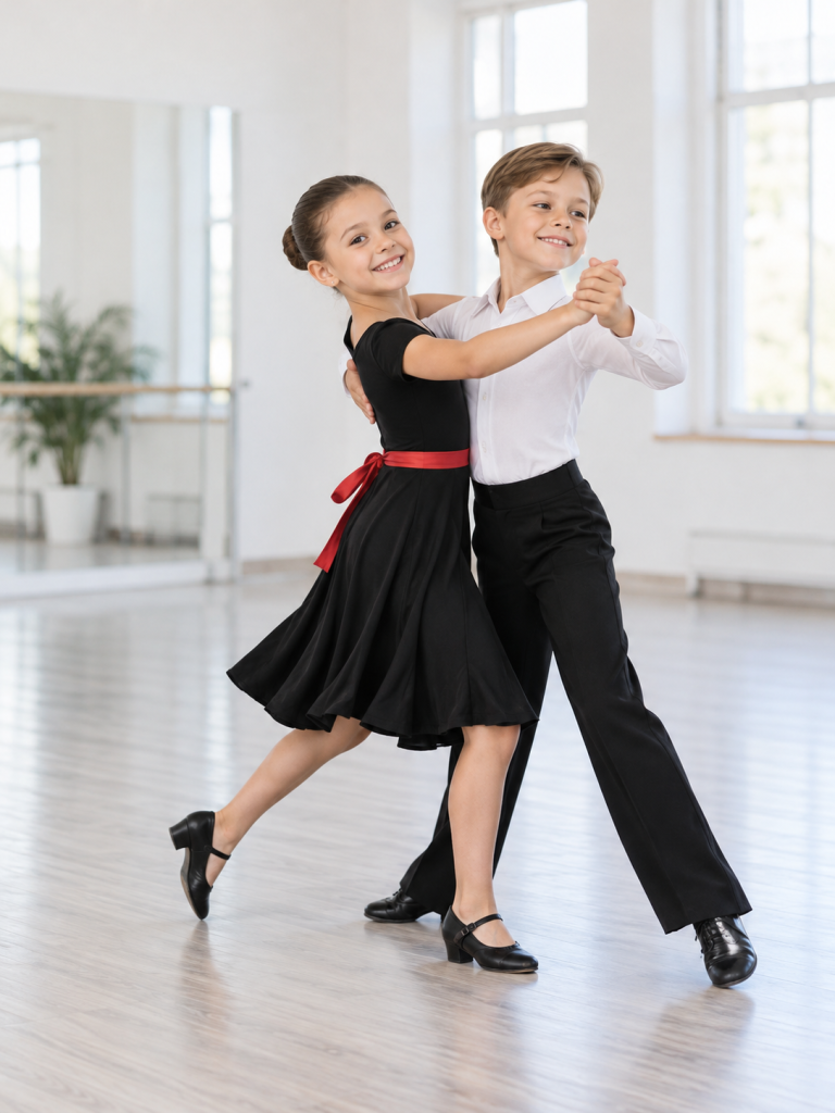 Παιδιά χορεύουν αθλητικό χορό dancesport